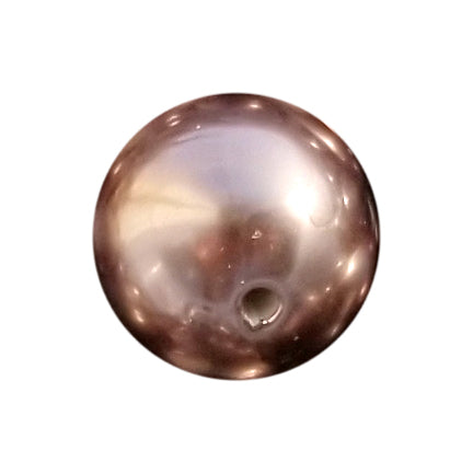 brown pearl 20mm bubblegum beads