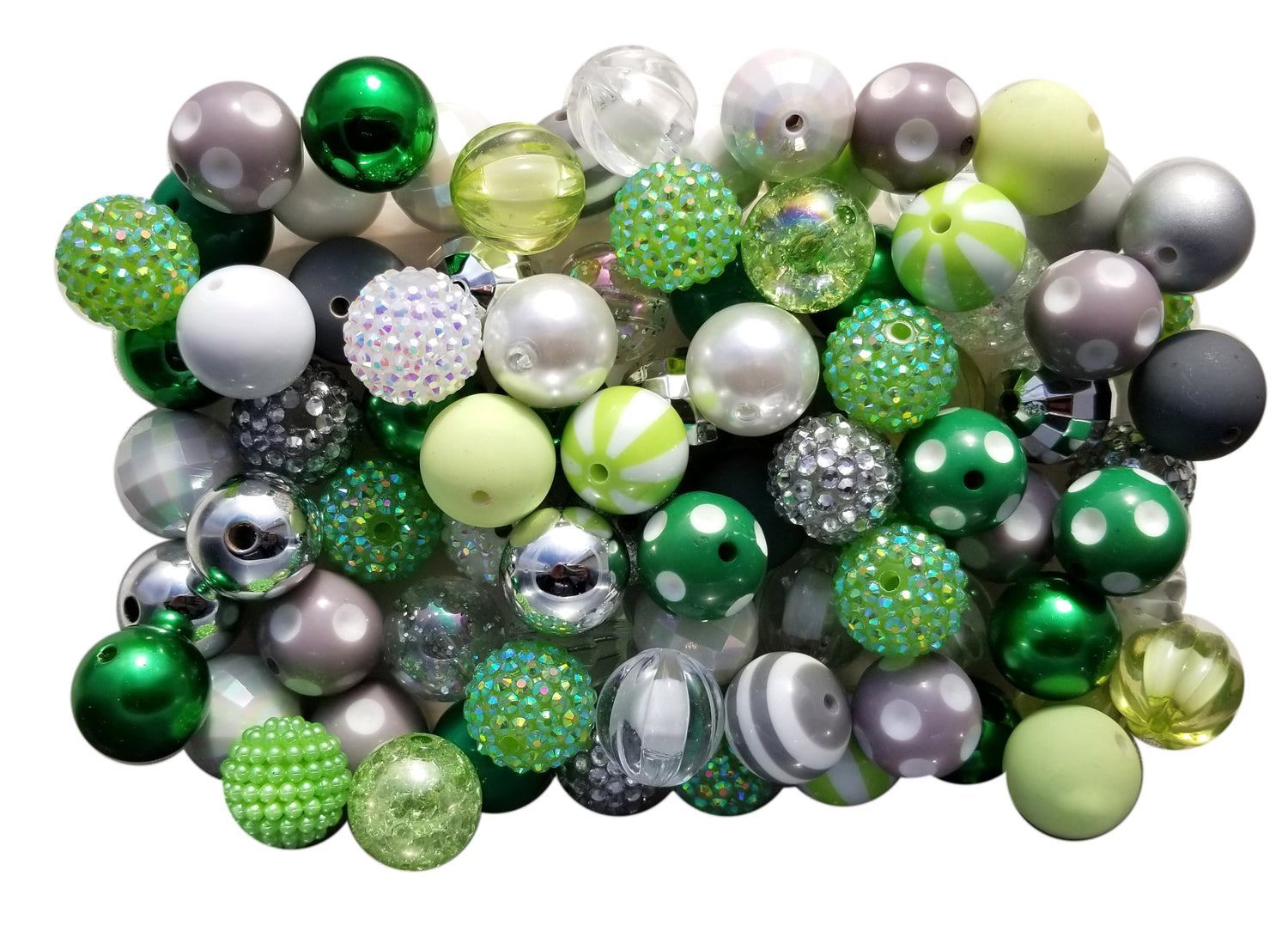 clover fields mixed 20mm bubblegum beads