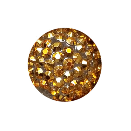 dark gold rhinestone 20mm bubblegum beads
