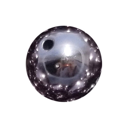 dark gray metallic 20mm bubblegum beads