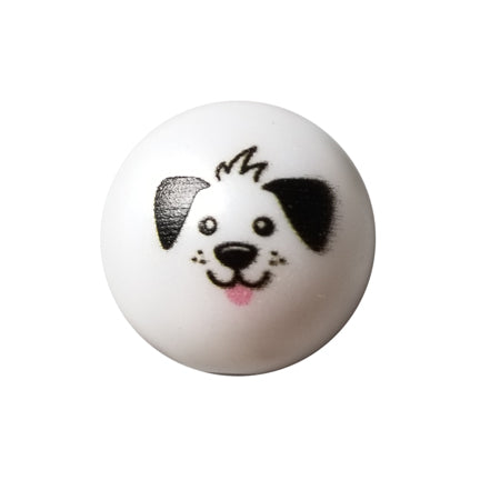 dog face 20mm printed bubblegum beads