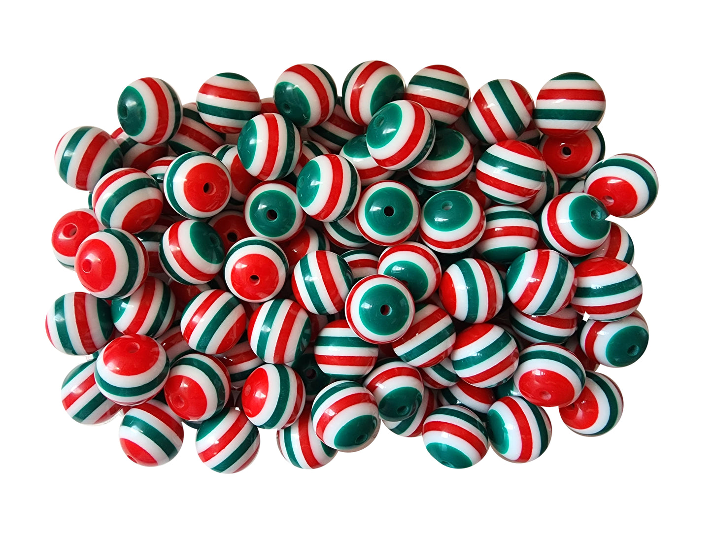 elf socks striped 20mm bubblegum beads