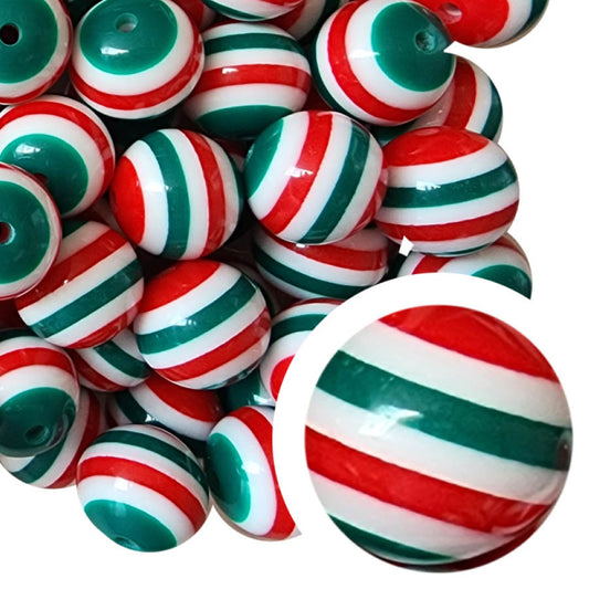 elf socks striped 20mm wholesale bubblegum beads