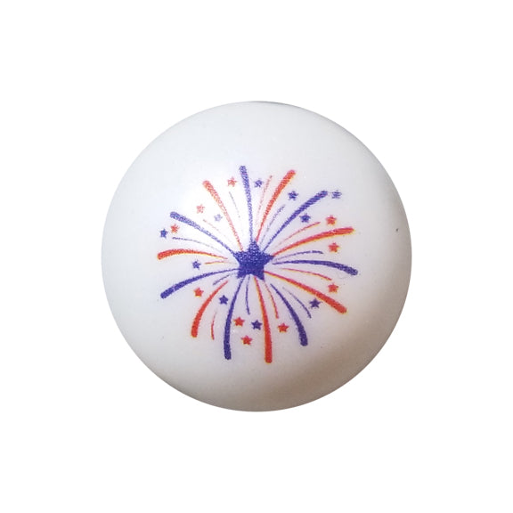 fireworks 4th of july custom printed 20mm bubblegum beads
