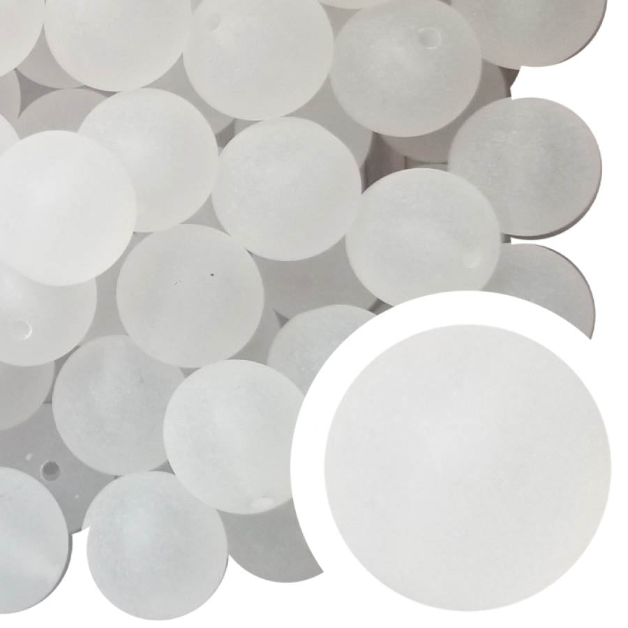 frost white 20mm wholesale bubblegum beads