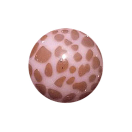 giraffe print 20mm printed bubblegum beads