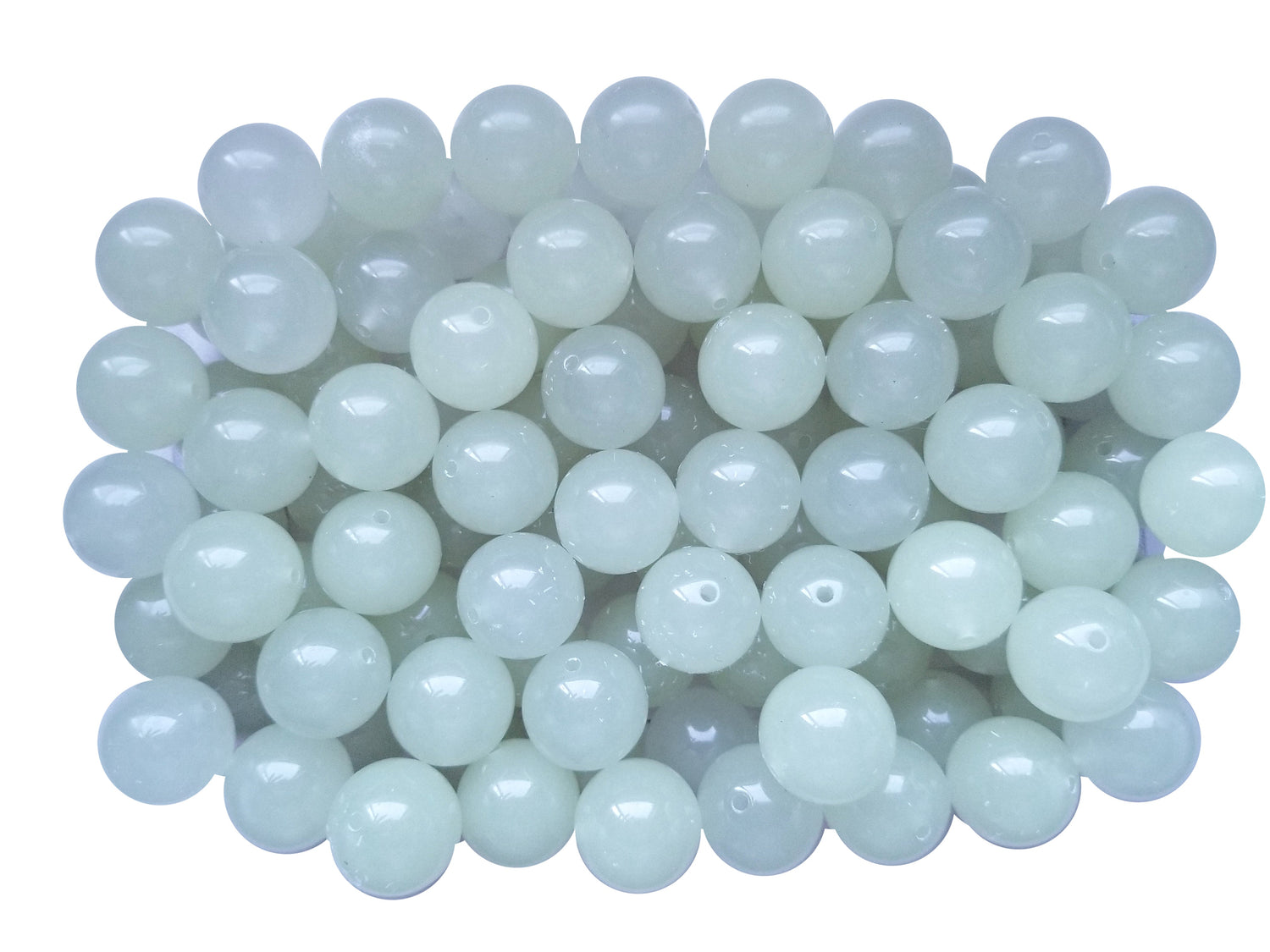 glow in the dark 20mm bubblegum beads