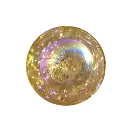 gold glitter bubble 20mm bubblegum beads