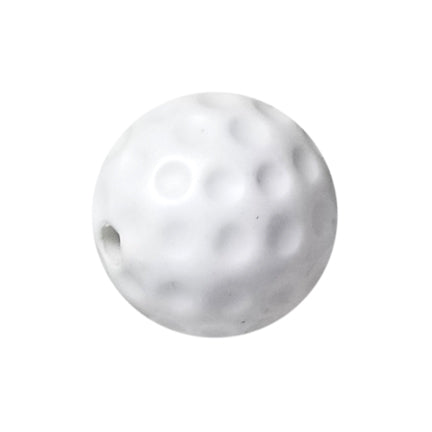 golf ball 20mm printed bubblegum beads