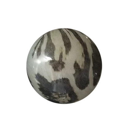 gray leopard print 20mm printed bubblegum beads