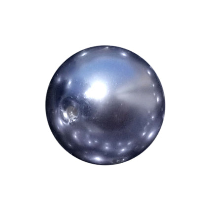 gray pearl 20mm bubblegum beads
