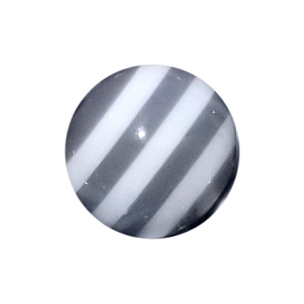 gray striped 20mm bubblegum beads
