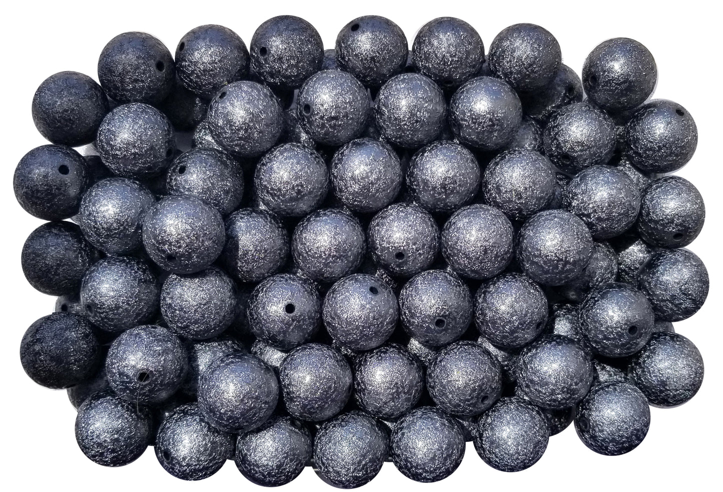 gray wrinkle 20mm bubblegum beads