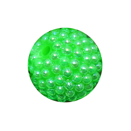 green berry 20mm bubblegum beads