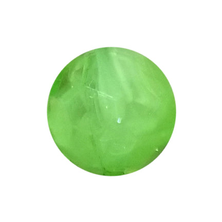 green faceted smoke 20mm bubblegum beads