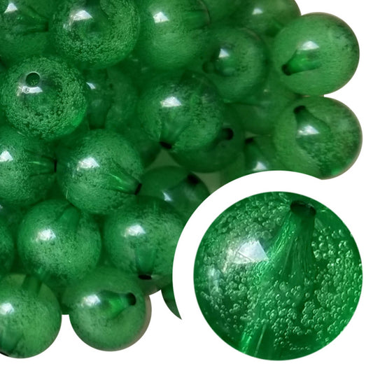 green fizzy bubbles 20mm bubblegum beads