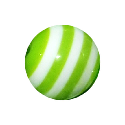 green striped 20mm bubblegum beads