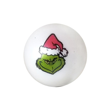 the grinch face 20mm printed bubblegum beads