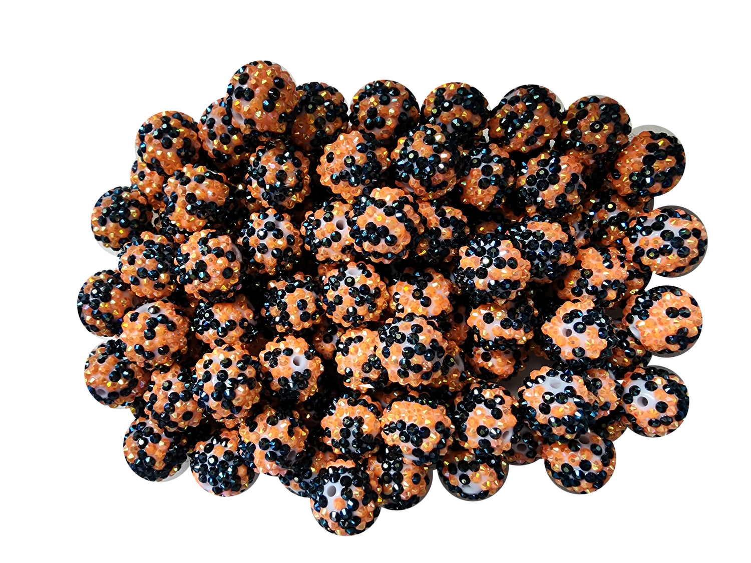 halloween rhinestone 20mm wholesale bubblegum beads