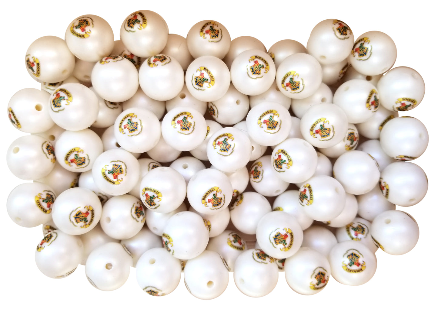 hogwarts school crest 20mm printed bubblegum beads