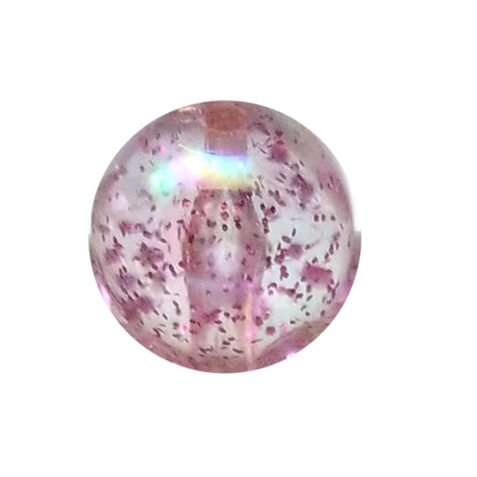 hot pink glitter bubble 20mm bubblegum beads