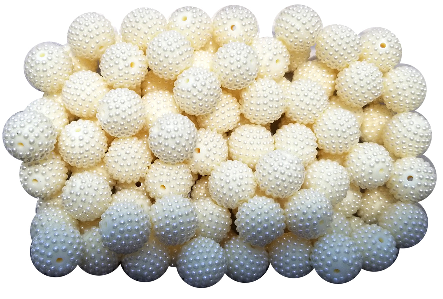 ivory berry 20mm bubblegum beads
