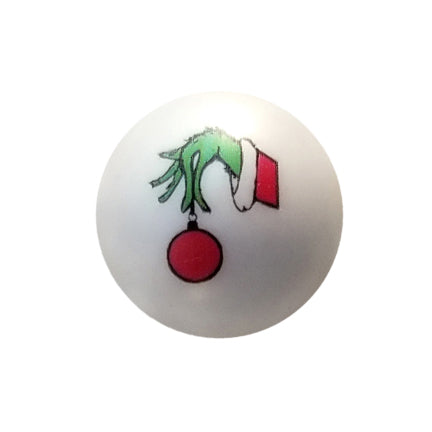 mean mr. grinch 20mm printed bubblegum beads