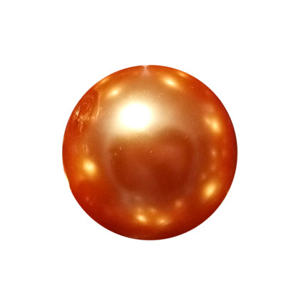 orange pearl 20mm bubblegum beads