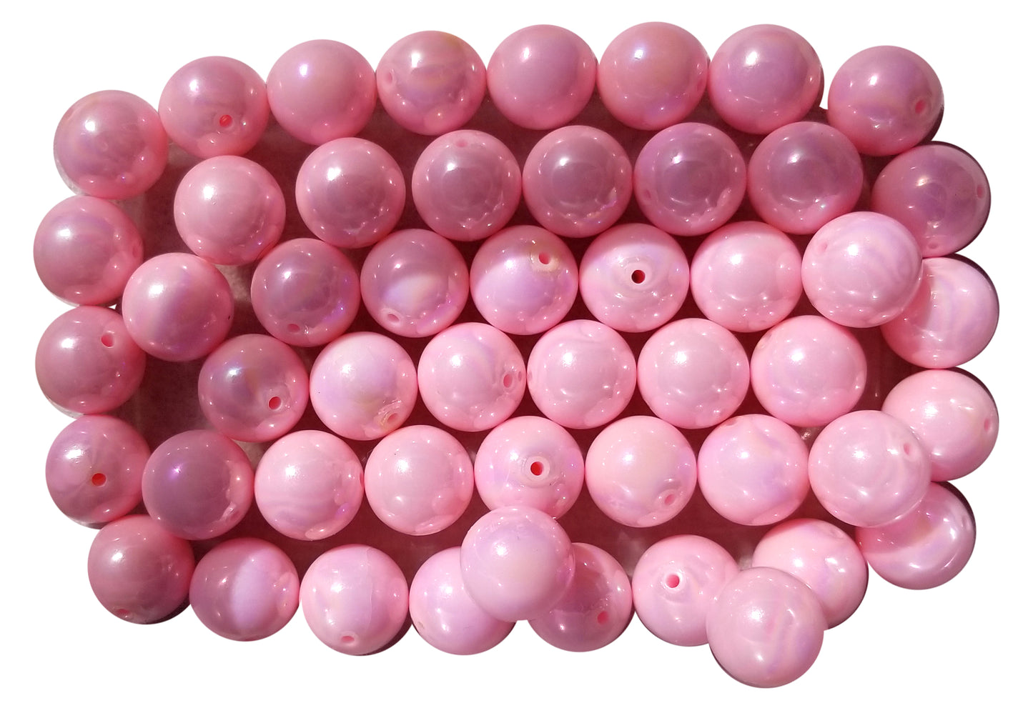 pink AB 20mm bubblegum beads