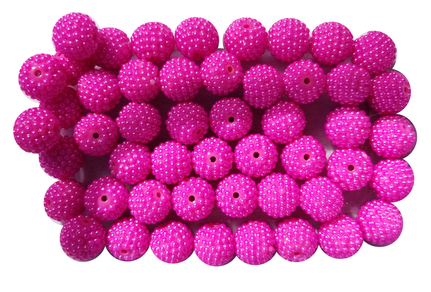 pink berry 20mm bubblegum beads