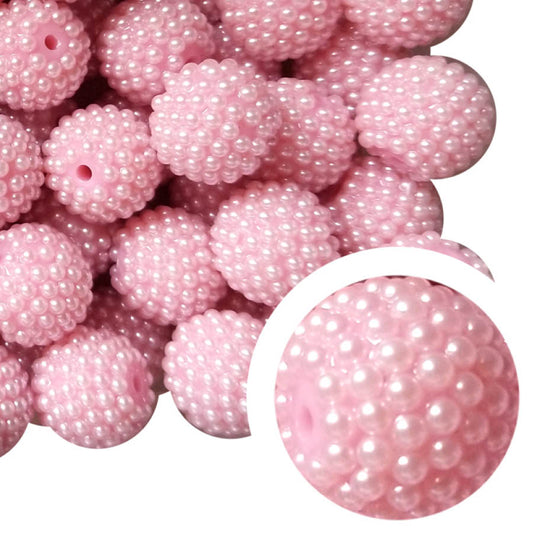 pink berry 20mm bubblegum beads