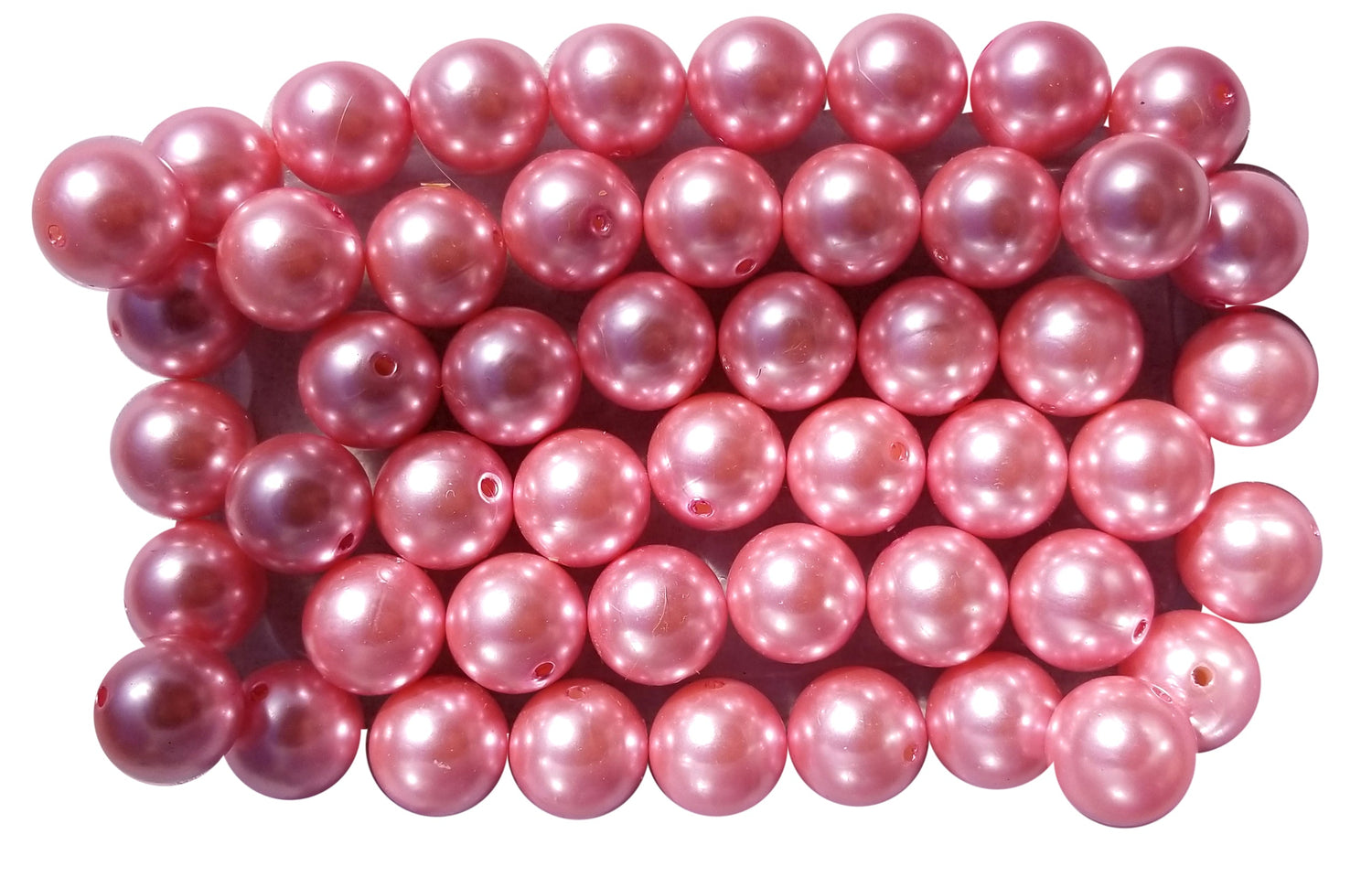 pink pearl 20mm bubblegum beads