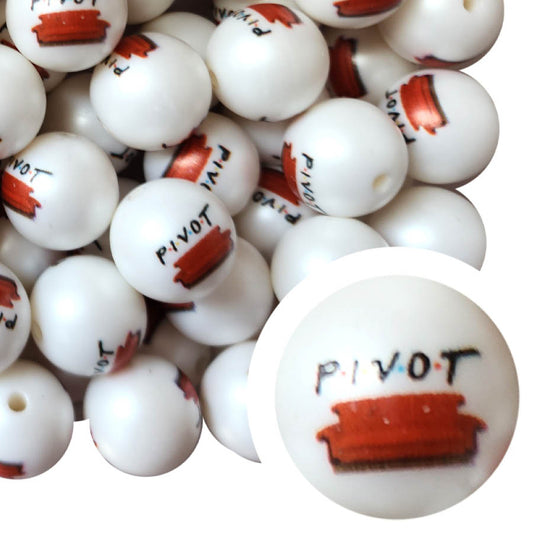 pivot couch 20mm printed wholesale bubblegum beads