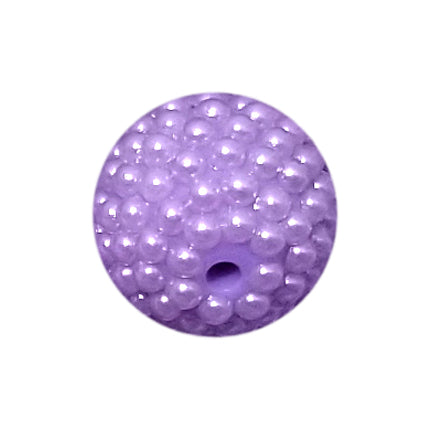 purple berry 20mm bubblegum beads