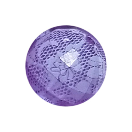 purple faceted lace 20mm bubblegum beads