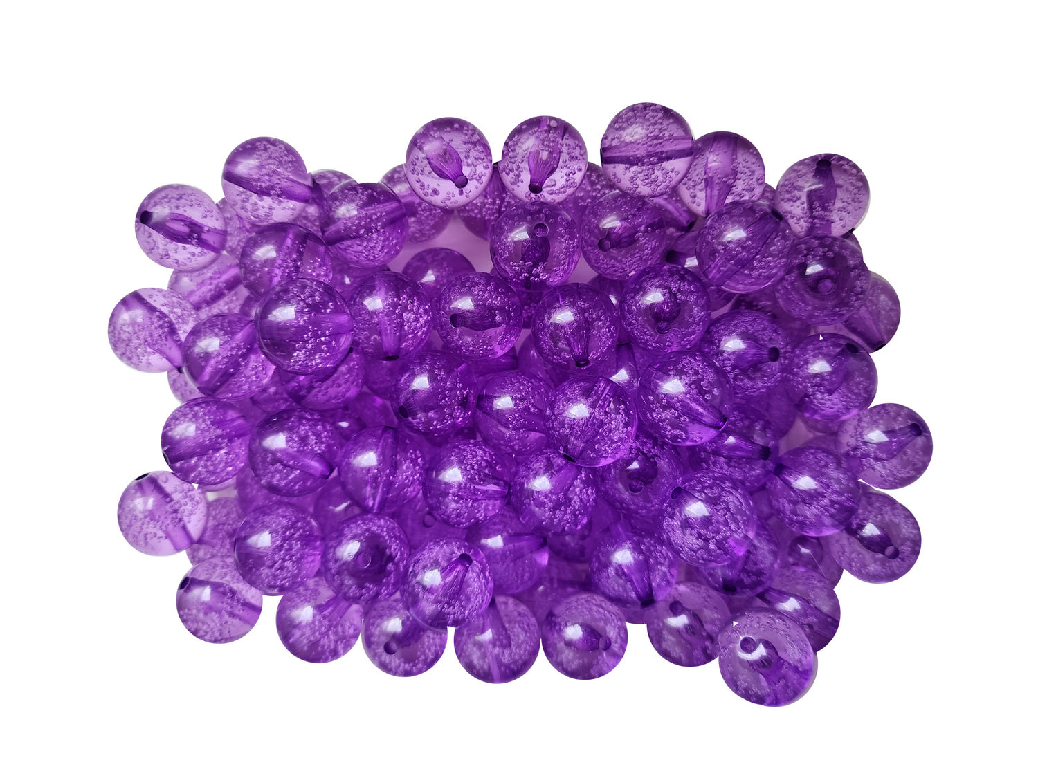 purple fizzy bubbles 20mm bubblegum beads