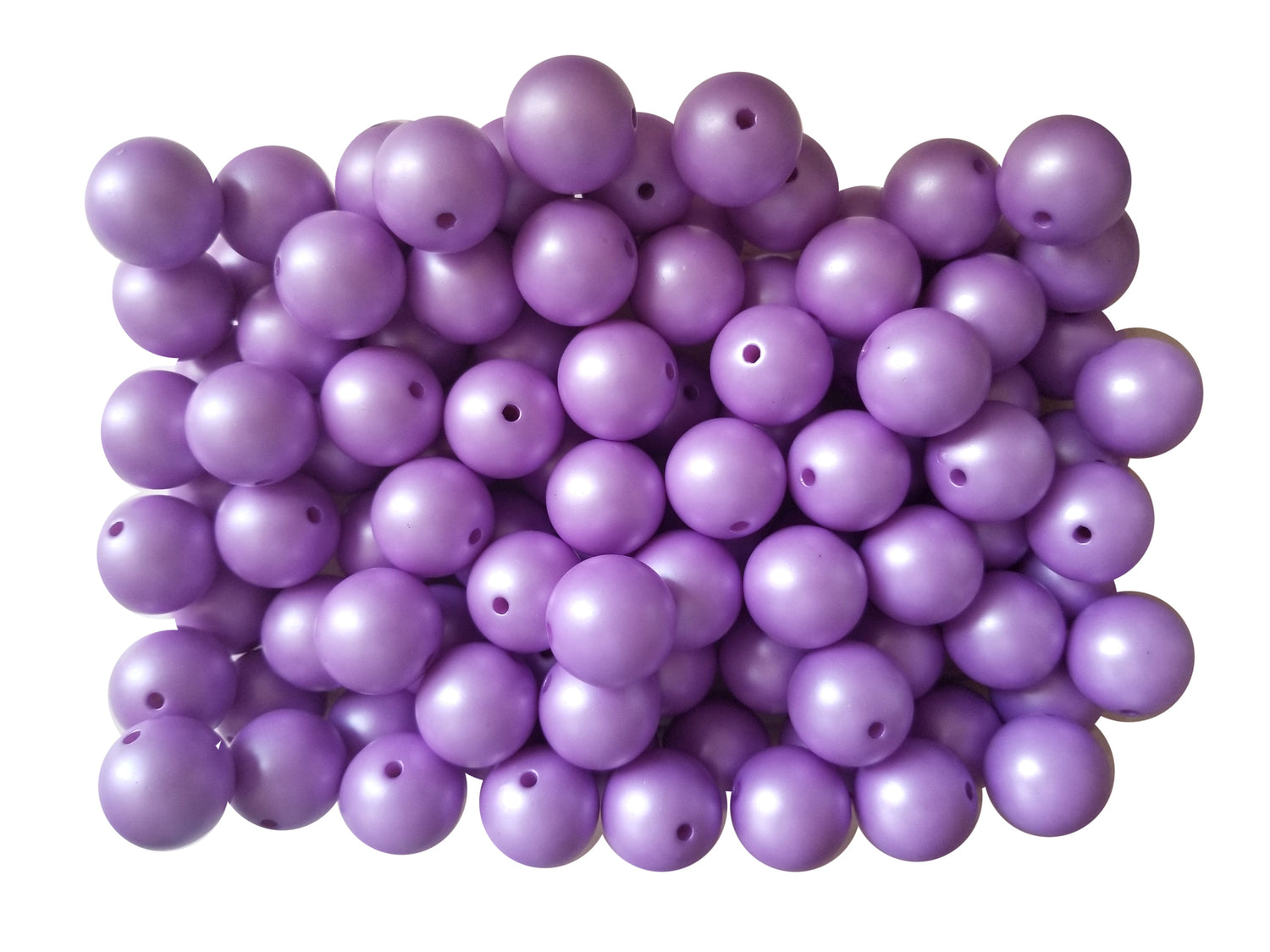 purple matte pearl 20mm bubblegum beads