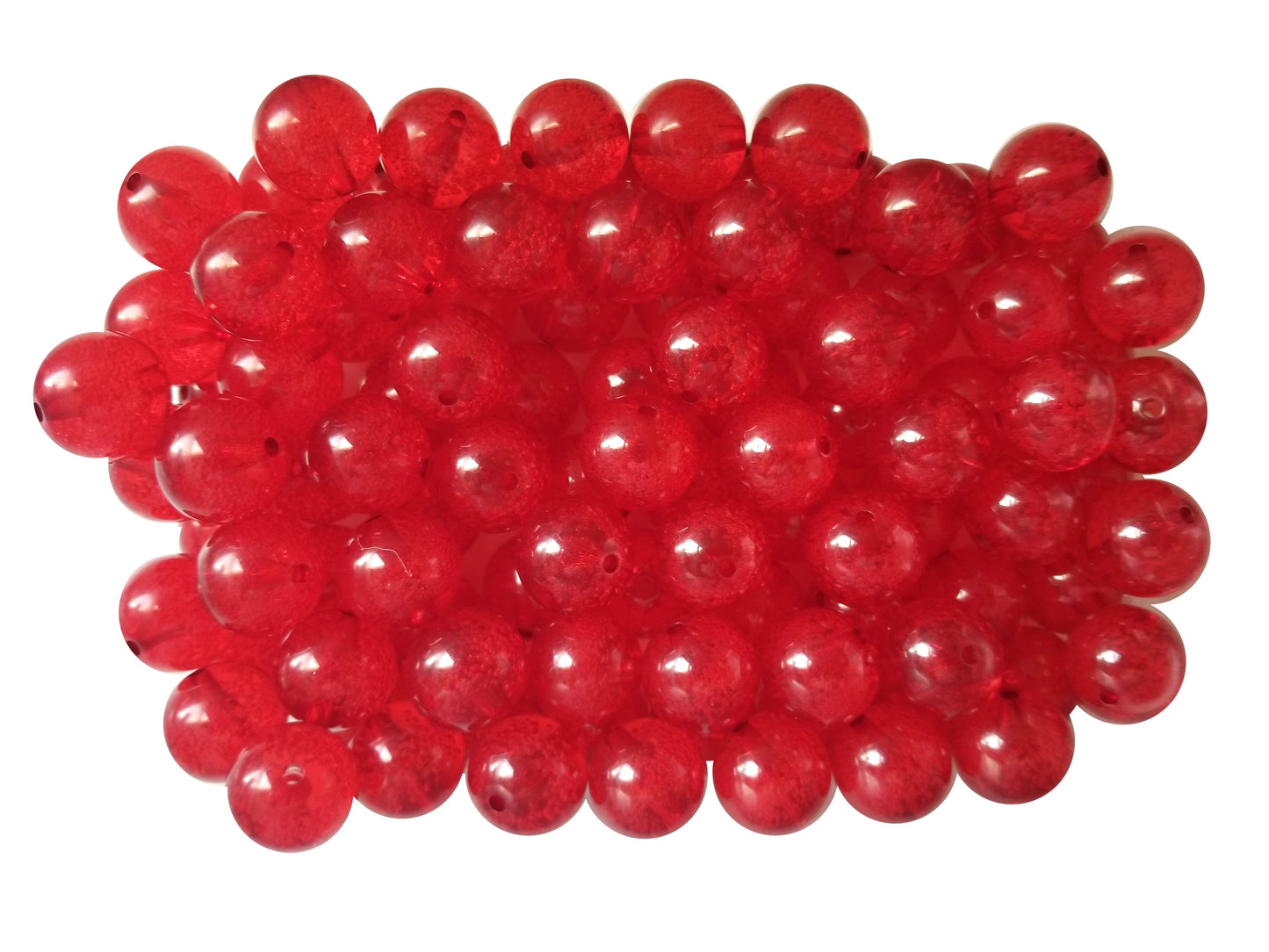 red fizzy bubbles 20mm bubblegum beads