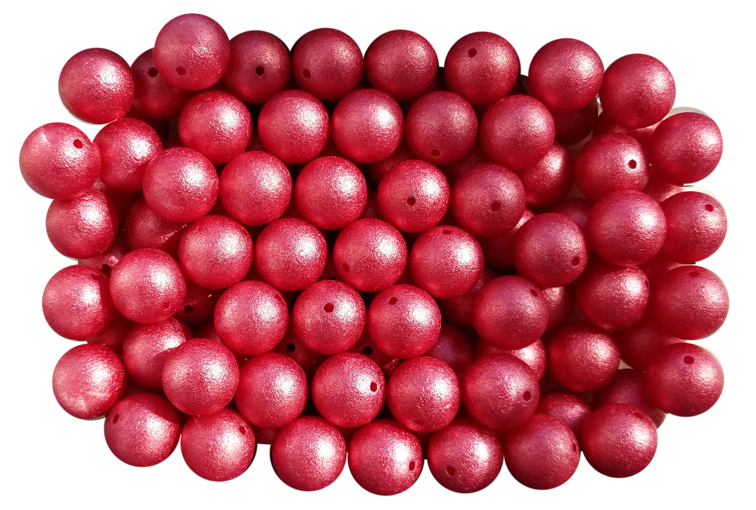 red wrinkle 20mm bubblegum beads