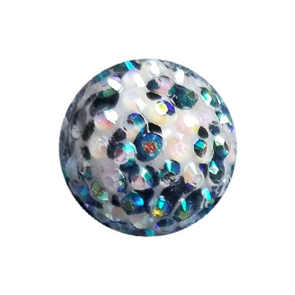 rhinestone paw prints 20mm printed wholesale bubblegum beads