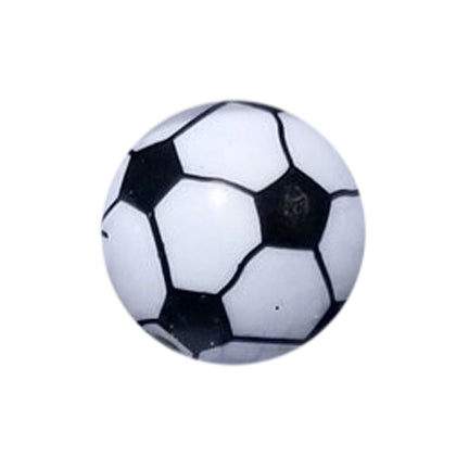 soccer ball 20mm printed bubblegum beads