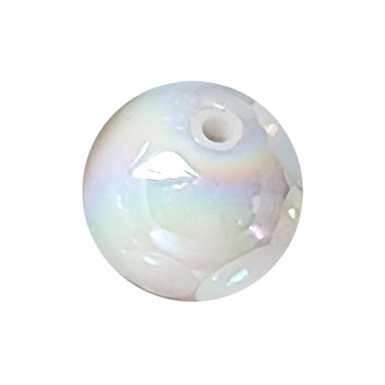 white AB 20mm wholesale bubblegum beads