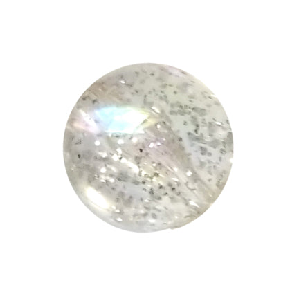 clear glitter bubble 20mm bubblegum beads