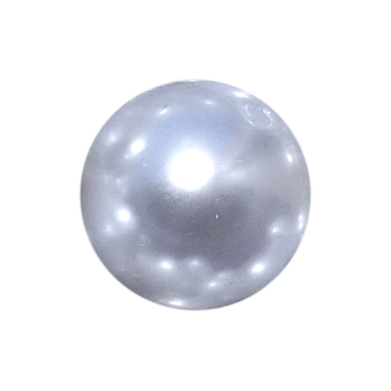 white pearl 20mm bubblegum beads