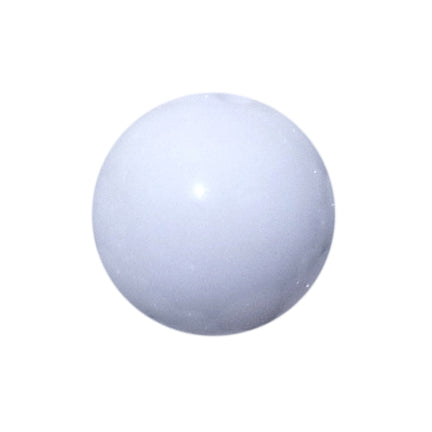 white plain 20mm bubblegum beads