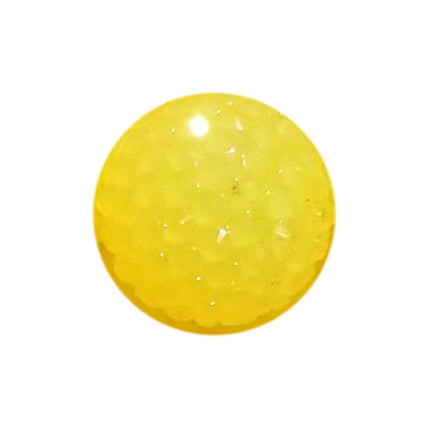 yellow jelly rhinestone 20mm bubblegum beads