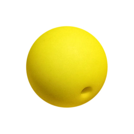 yellow matte 20mm bubblegum beads